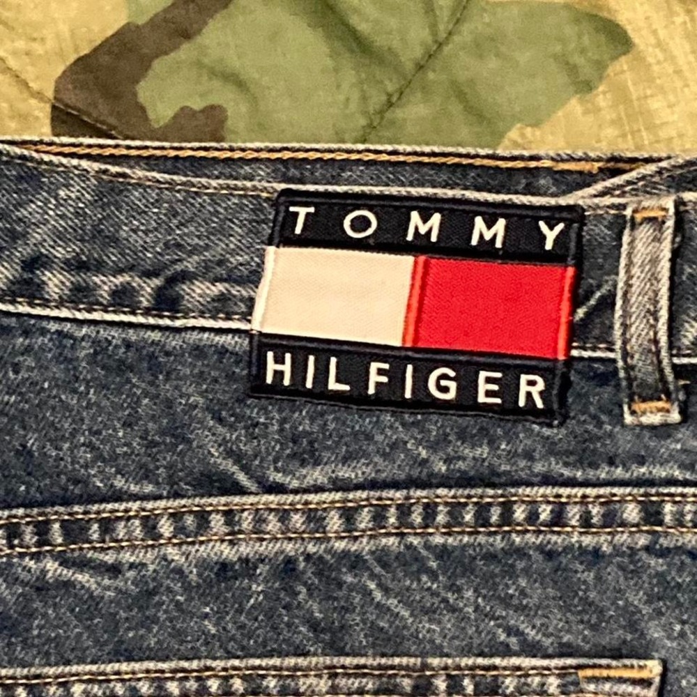 Tommy Hilfiger baggy Wide leg‎ jeans vtg mens 40/34 - Picture 2 of 8